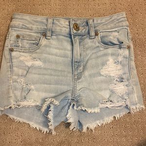 Ripped Jean Shorts